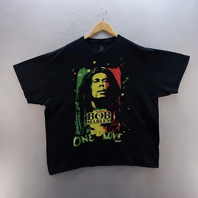 Buy Bob Marley T Shirt 2XL Black  One Love Reggae Music Cotton Zion Rootswear • 11.69£