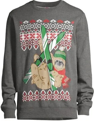 Buy Nwt 8 Boys Girls Christmas Sloth Sweat Shirt Top Snowboarding Skiing Crew Winter • 11.68£
