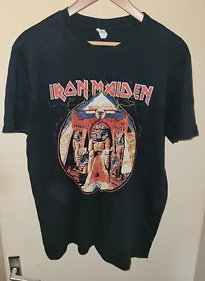 Buy Iron Maiden T Shirt Size L Powerslave Rock Metal NOBHM Eddie • 12.99£