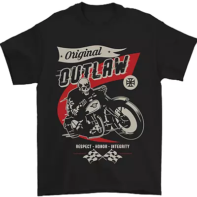 Buy Original Outlaw Motorbike Biker Motorcycle Mens T-Shirt 100% Cotton • 10.48£