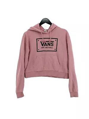 Buy Vans Women's Hoodie S Pink 100% Cotton Pullover • 9.30£