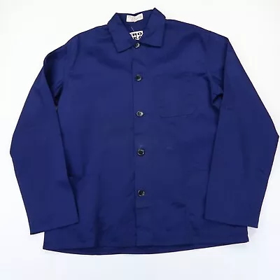 Buy VINTAGE French EU Worker CHORE Work Shirt Jacket Deadstock SZ Large (M350) • 23.95£