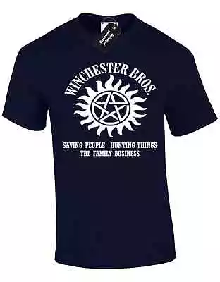 Buy Winchester Brothers Mens T Shirt Supernatural Design Devil Cult Tv Hunting • 7.99£