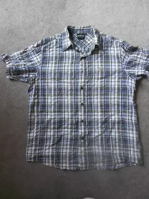 Buy Guinness 100% Cotton Blue Check Short Sleeve Shirt Size L - Excellent Condition • 4.99£