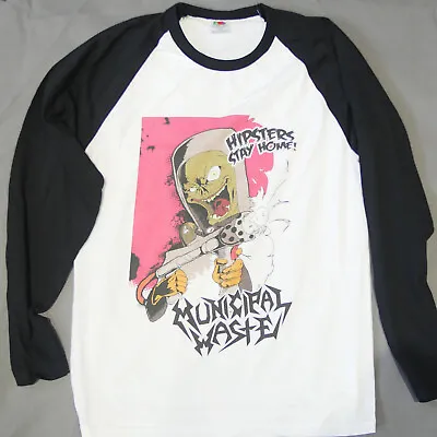 Buy Municipal Waste Punk Rock Metal Long Sleeve Baseball T-shirt Unisex S-3XL • 18.99£