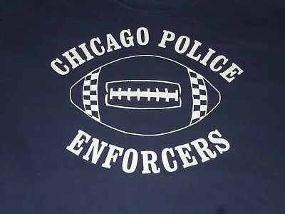 Buy Chicago Police Football Shirt Enforcers Vintage Mens Large Blue Vtg • 38.54£