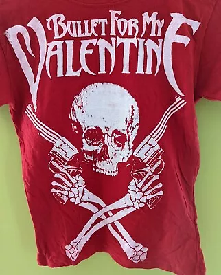 Buy Kids Bullet For My Valentine Band T-Shirt - Small/Medium - Red - NWOT - Free P&P • 7.99£