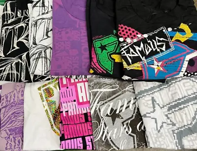 Buy FAMOUS STARS AND STRAPS Womens Shirts Lot Of 10 Total Sizes XS To XL Rare NEW • 52£