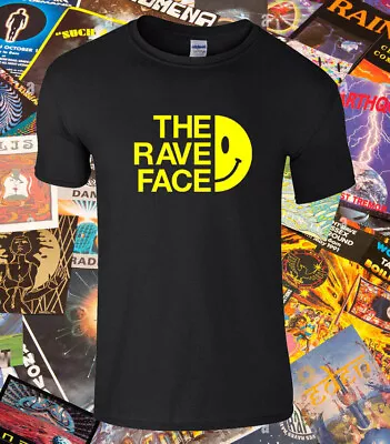 Buy The Rave Face Dreamscape Raindance Fantazia Techno Acid Old Skool Rave T-shirt • 10.99£