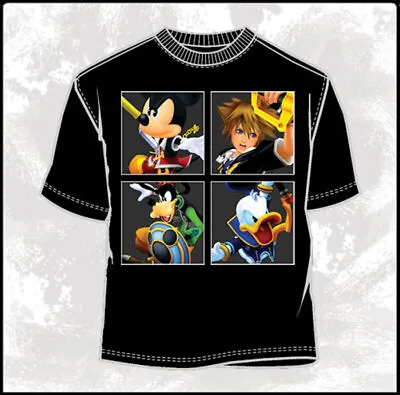 Buy Walt Disney's Kingdom Hearts The Four Kings T-Shirt NEW UNWORN • 14.17£