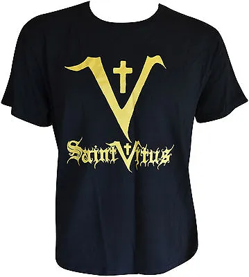 Buy SAINT VITUS - Yellow-Logo - Black-T-Shirt - L / Large - 163514 • 12.65£