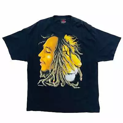Buy Vintage  Bob Marley Lion Print T-Shirt - XL • 32.50£