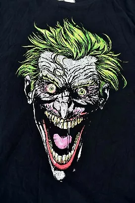 Buy The Joker Batman Men's T Shirt Size M Black DC Comics  • 13.75£