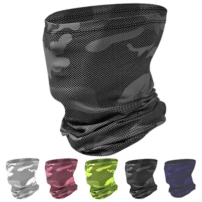 Buy Cooling Neck Gaiter Face Mask Balaclava Camo Breathable Bandana Scarf Face Cover • 7.89£