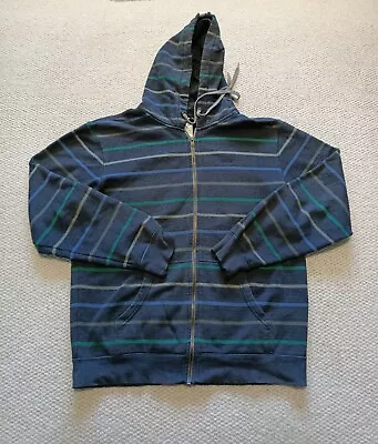 Buy Vans 'Off The Wall' Full Zip Hoodie Size Medium Striped Jacket  • 6.27£