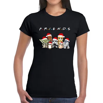 Buy Christmas Friend T-shirt Tv Series Grogu Chewbecca  X Mass Present  Woman Top • 12.95£