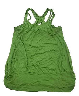 Buy Charlotte Russe Green Tank Top, Strappy, Size Large -  Good, Pre-Owned Condition • 7.57£