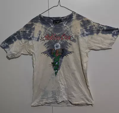 Buy Vintage Motley Crue 1989 Dr. Feelgood Tie Dye Symmetria T Shirt Shout Size L • 118.76£