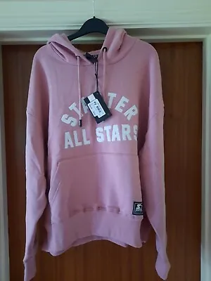 Buy New Starter All Stars Pink Hoody UK 14 L. RRP £64.99 • 17.99£