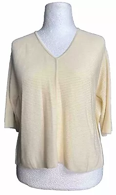 Buy EX Wynne Layers Jumper Sweater Ladies Open Knitted Butter Cream Extra Large XL • 14.99£