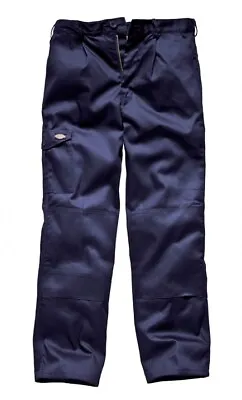 Buy Dickies Work Trousers Redhawk Button Pocket Grey Navy WD884 • 14.95£