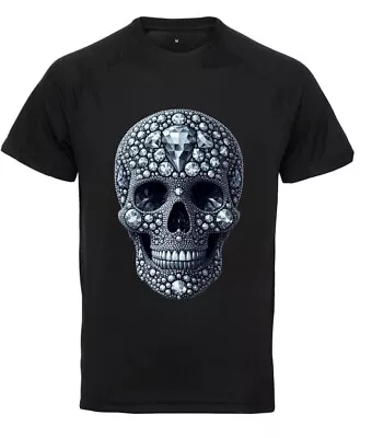 Buy Skull Head  Design T Shirt Size L MMXIV MMXV 2014 2 • 20.91£