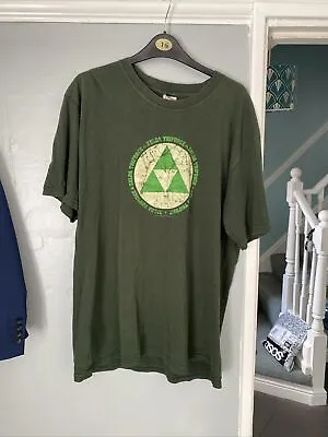 Buy Vintage 2005 Nintendo Zelda Triforce Heavy Cotton T Shirt Size L • 34£