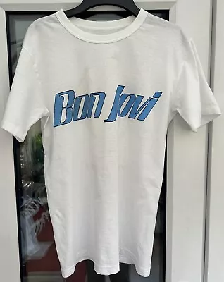 Buy Rare Vintage Bon Jovi 1986 Slippery When Wet Live In Japan T-shirt Adult Medium • 79.99£