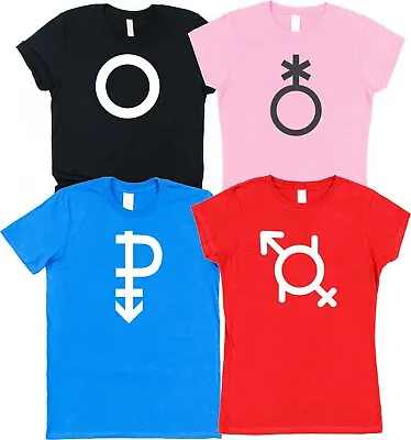 Buy Gender Symbols T-Shirt LGBTQ Identity Bisexual Asexual Gender Queer Pansexual • 15.95£