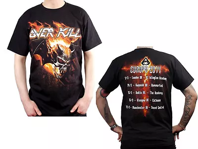 Buy OVERKILL - Bat Skull Of Fire Tour 2014 - T-Shirt - Größe Size M - Neu • 17.29£