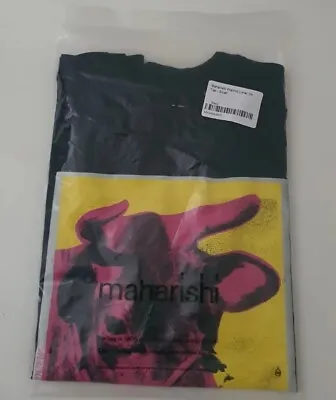 Buy New MAHARISHI X ANDY WARHOL LUNAR OX TEE Black T-shirt Size S Small Tee 1966 COW • 75£