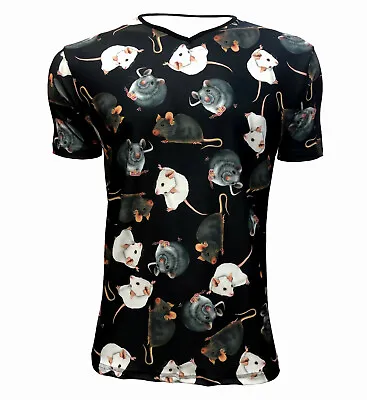 Buy Men's Cute Rats Mouse Mice Rat Pet Lover Alternative T-Shirt Top Tee • 21.99£