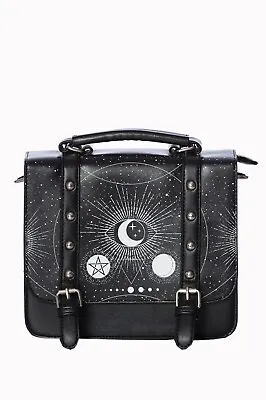 Buy Gothic Rockabilly Emo Punk Stars Moon Cosmic Small Satchel Bag BANNED Apparel • 39.99£