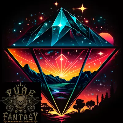 Buy Futuristic Abstract Space Diamond Alien Mens Cotton T-Shirt Tee Top • 10.75£