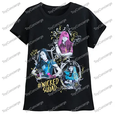 Buy ^ DISNEY Store TEE For GIRLS - DESCENDANTS CAST - WICKED SQUAD - T-SHIRT - NWT • 23.97£