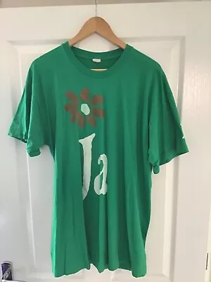 Buy Vintage 1990's James Single Stitch Band T-shirt Spell Out Green Size Large • 75£