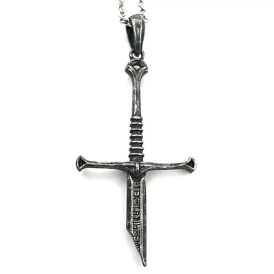 Buy Viking-Broken Sword-Pendant Necklace Warrior-Pendant Jewelry Clavicle Chain • 5.62£