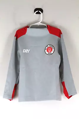 Buy Kids' FC St. Pauli Long Sleeve Training Top Di!e Size 6 Color Gray / Red NWT • 20.17£