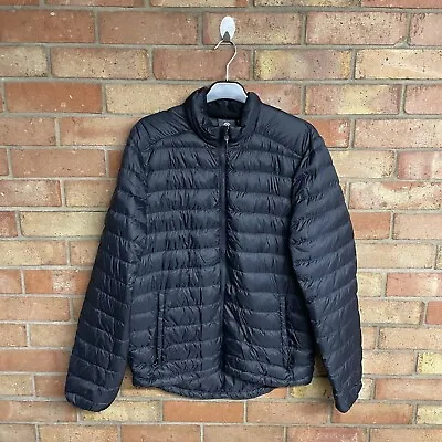 Buy Mens Champion Basic Thin Black Puffer Jacket Size Small • 18.95£