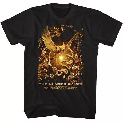 Buy Hunger Games - Songbird Snakes Poster - Black Short Sleeve Adult T-Shirt • 80.08£
