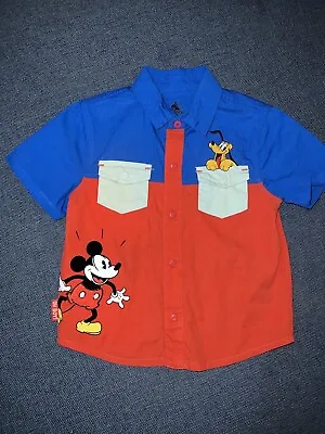 Buy Official Disney Store Mickey Mouse & Pluto Shirt - Brand New - RRP £20 • 12£