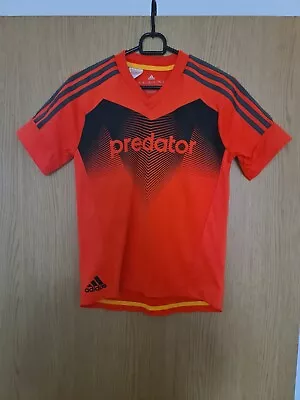 Buy Boys Kids Adidas Predator Football T Shirt Orange 11-12 Years  • 5.99£
