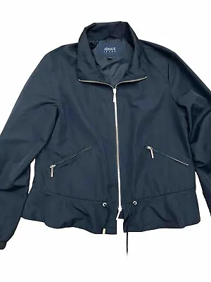 Buy Armani Jeans Women’s Black Lightweight Zip Up Windbreaker Jacket UK14  • 25.99£