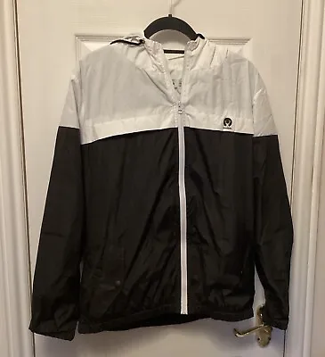 Buy Abollria Windbreaker Jacket Hoodie Unisex Size Small Black White New In Bag • 13.75£
