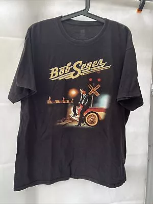Buy Bob Seger Official Tour Shirt 2011 2012 L Black Hanes Silver Bullet Band • 25.19£
