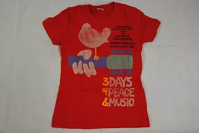Buy Woodstock Festival Peace Music Dove Poster Ladies T Shirt New Official Rare  • 7.99£