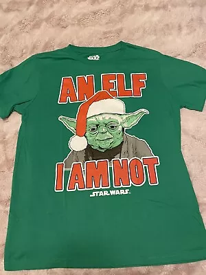 Buy Graphic Tees Christmas Yoda Star Wars Large • 14.47£