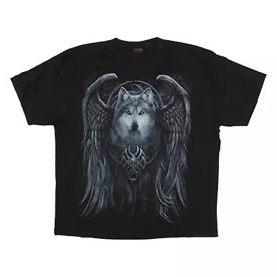 Buy SPIRAL Wolf Mens T-Shirt Black S • 7.99£