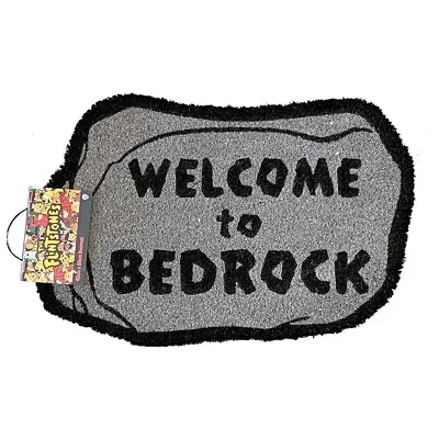 Buy The Flintstones Cartoon  Welcome To Bedrock  Coir Door Mat - Licensed • 26.82£