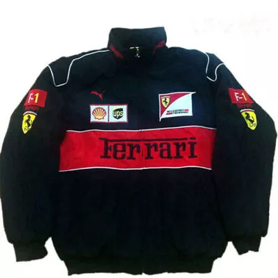 Buy Red And Black Embroidery EXCLUSIVE JACKET F1 Racing MOTORSPORT CLOTHING • 35.99£
